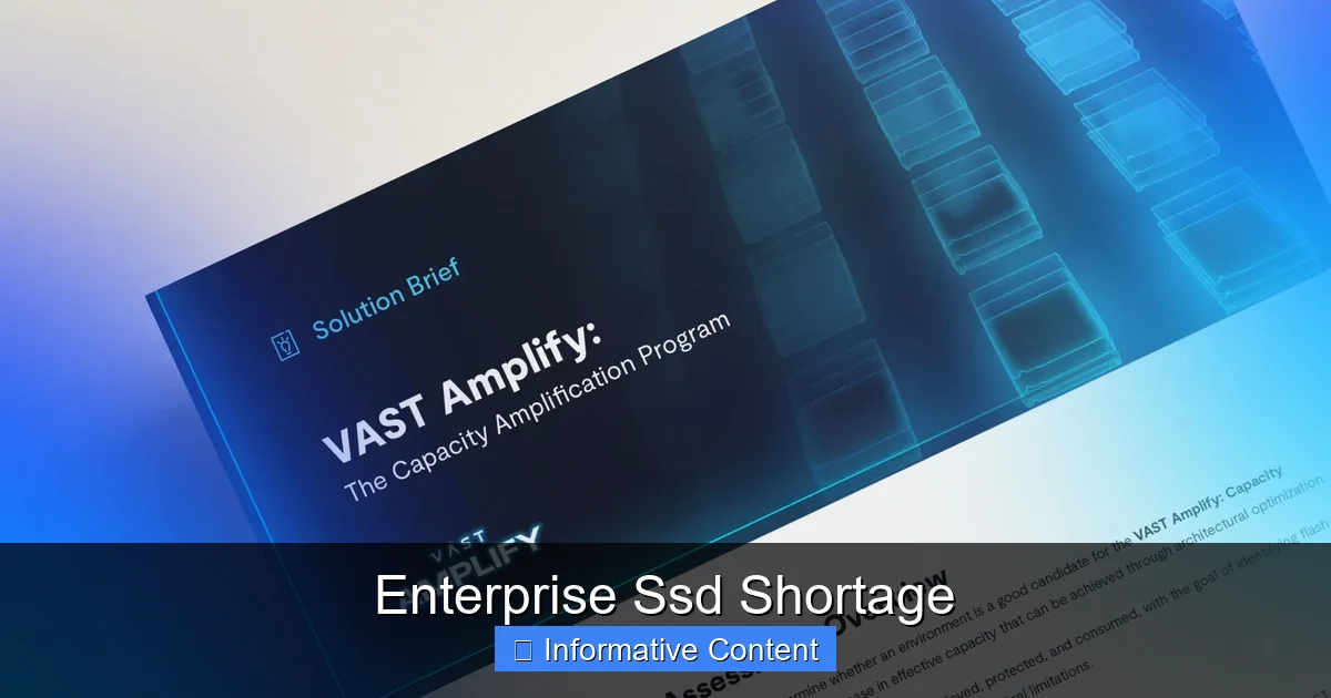 Enterprise Ssd Shortage