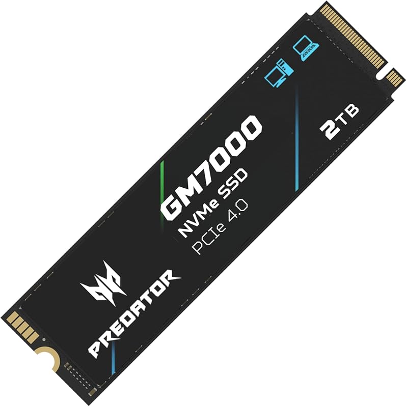 Predator GM7000 2TB NVMe SSD for PS5 Pro - PCIe Gen4, Up to 7,400MB/s 
