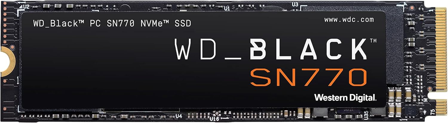WD Black SN770 2TB NVMe SSD: Gen4 PCIe, 5,150 MB/s, M.2 2280 Gaming Dr