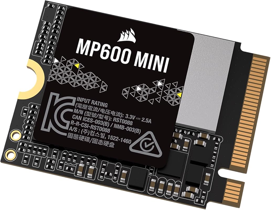 Corsair MP600 MINI 1TB M.2 NVMe PCIe Gen4 SSD, 7,000MB/s Read, 3D TLC