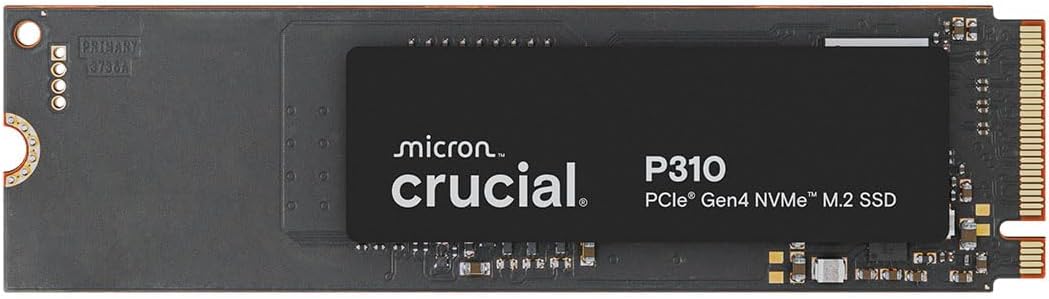 Crucial P310 2TB SSD – PCIe Gen4 NVMe, up to 7,100MB/s, for laptops, d