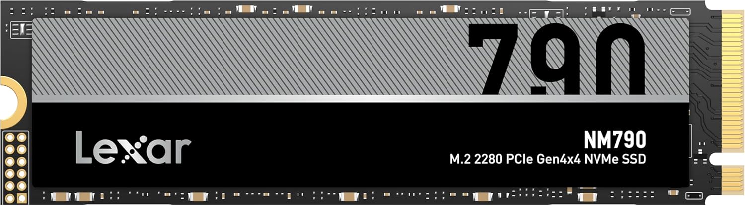 Lexar NM790 8TB PCIe Gen4 NVMe SSD with up to 7,000/6,200MB/s, compati
