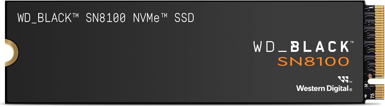 WD Black 1TB PCIe Gen5 NVMe SSD - 14,900MB/s Read, M.2 2280 for Gaming