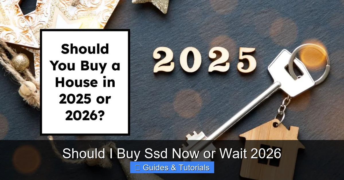 Should I Buy Ssd Now or Wait 2026