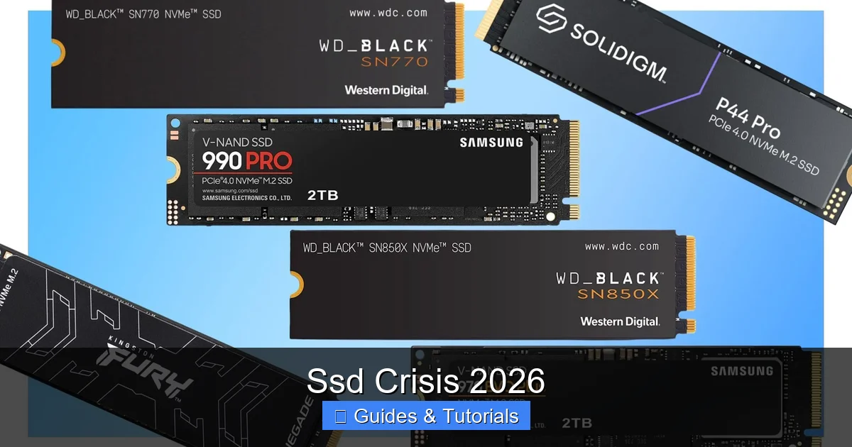 Ssd Crisis 2026