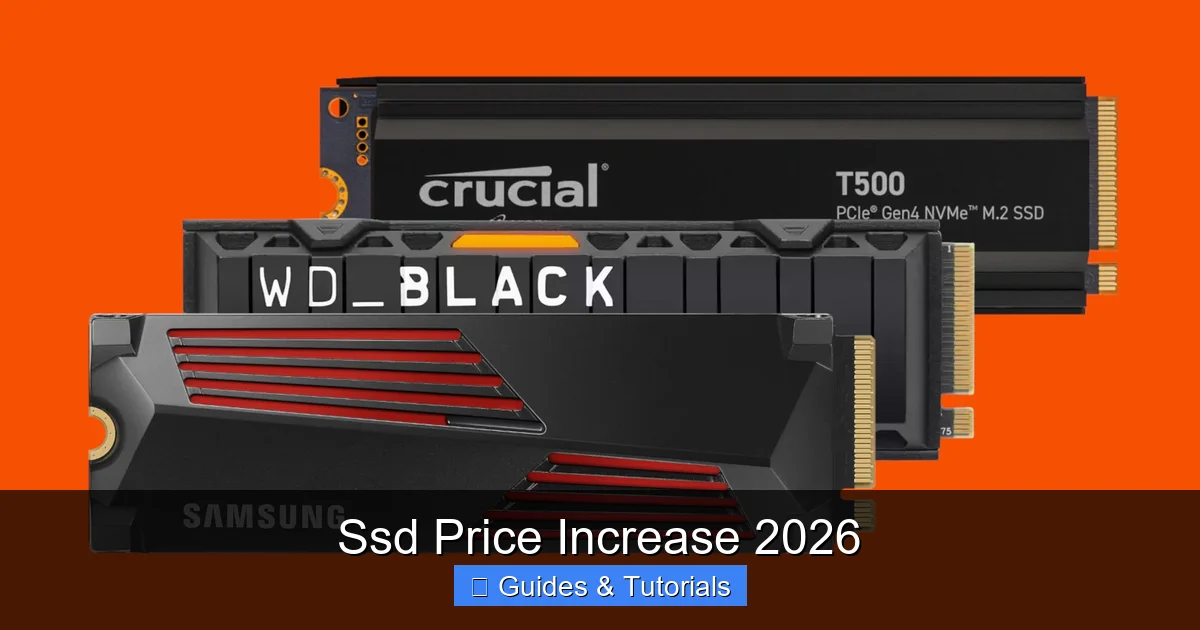 Ssd Price Increase 2026