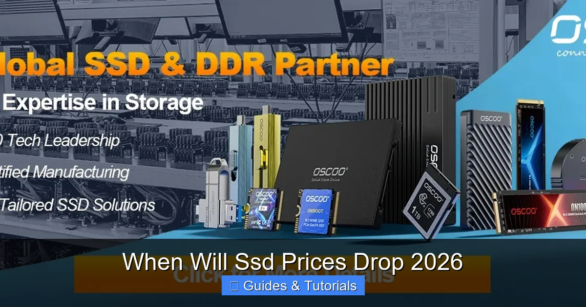 When Will Ssd Prices Drop 2026