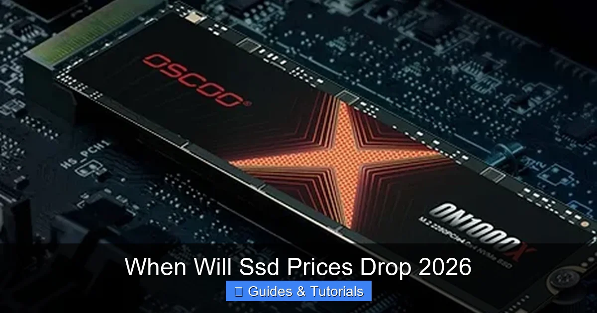 When Will Ssd Prices Drop 2026