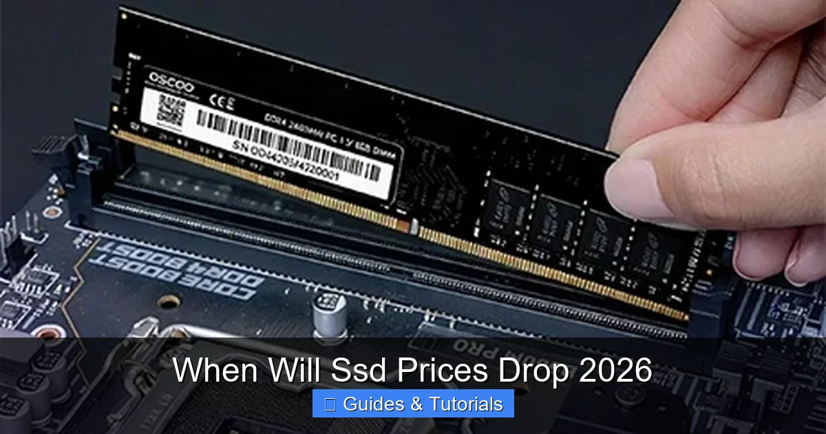 When Will Ssd Prices Drop 2026
